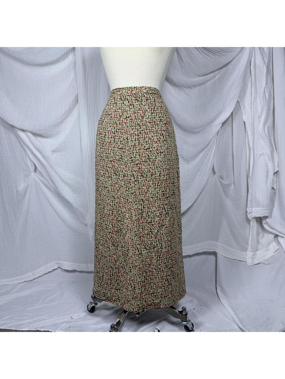 Vintage Indie Boho Multi-Color Patterned Maxi Skirt (14)